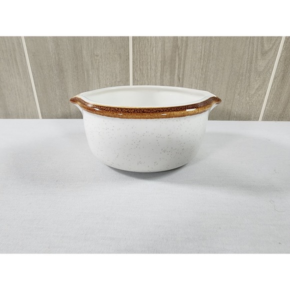 Mikasa Other - Mikasa Natural Beauty C9000 Gravy Bowl Dual Double Spout Speckled 1970s Japan